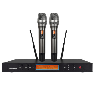 Infrared frequency matching professional FM U-segment wireless microphone ktv conference stage performance one to two handheld microphone