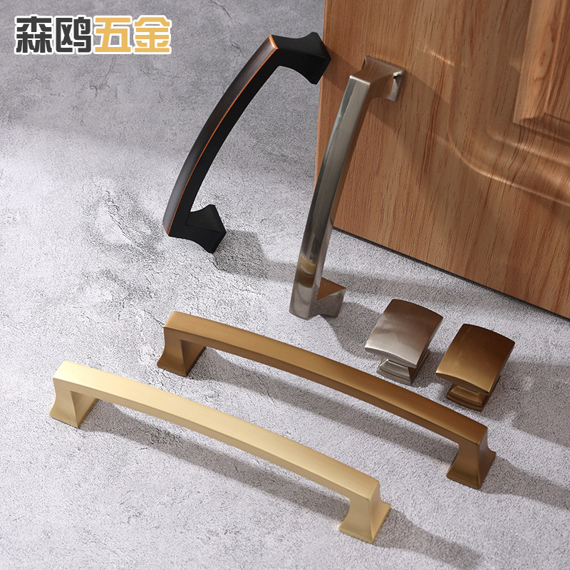 Modern Minimalist Golden Cabinet Drawer Aluminum Alloy Door Handle Light Luxury Single Hole Solid Cabinet Door Wardrobe Extension Handle Modern Minimalist Golden Cabinet Drawer Aluminum Alloy Door Handle Light Luxury Single Hole Solid Cabinet Door Wardrobe Extension Handle