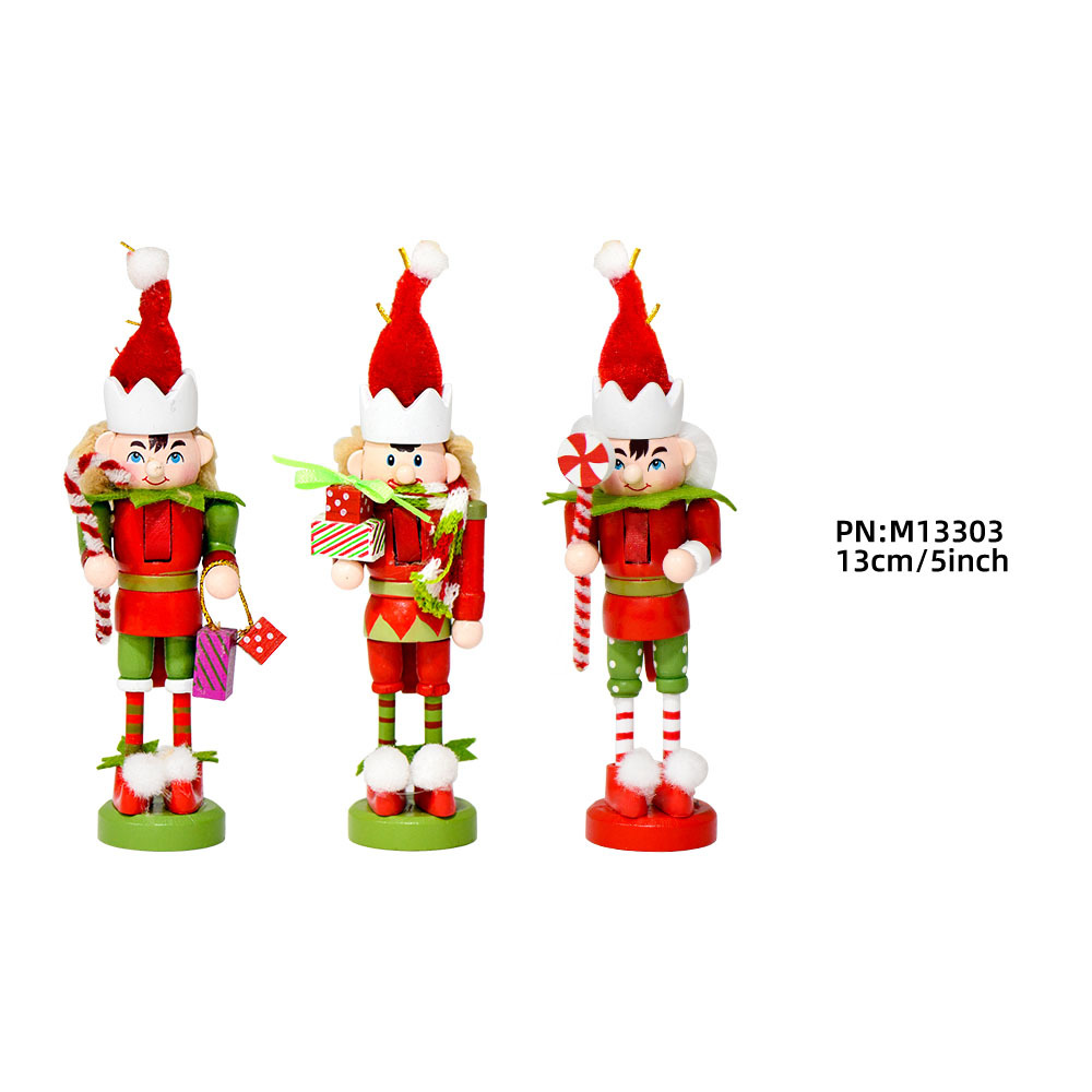Nuevo estilo europeo muñecas de dibujos animados polvo de caramelo artesanía decoración de Navidad pequeño colgante