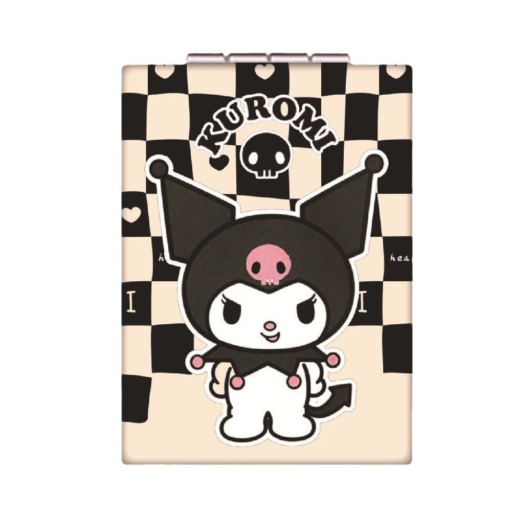Новое зеркало Yugou Dog Kuromi двустороннее складное косметическое, бутик, маленькое зеркало, прямые поставки с фабрики