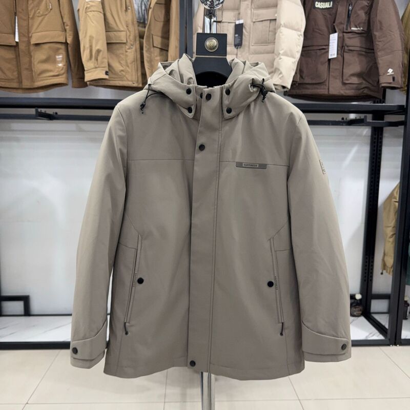 【H Brand】Affordable! Mid-Length down Jacket with Detachable Fur Lining, Thickened for Warmth, Model 4Y147 【H Brand】Affordable! Mid-Length down Jacket with Detachable Fur Lining, Thickened for Warmth, Model 4Y147