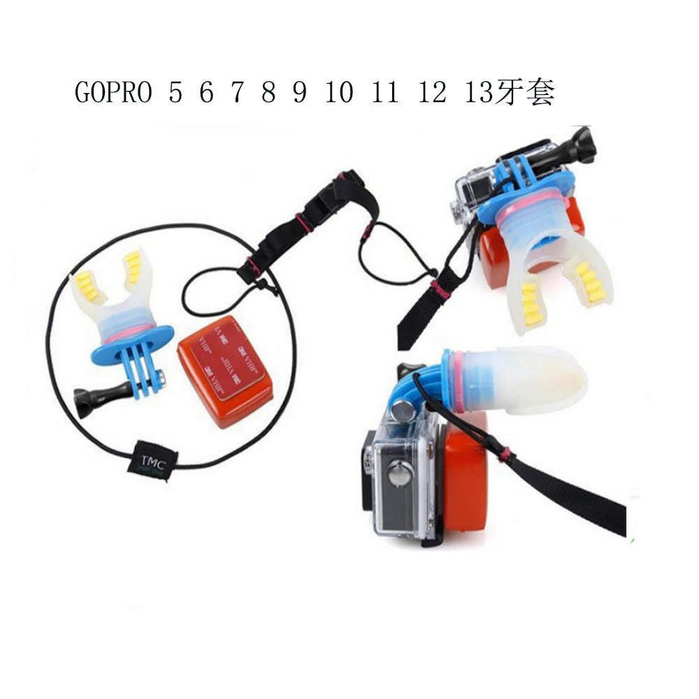 GoPro98 7 6 5MAX accessories sports camera braces surfing ski mouth with camera non-handheld braces