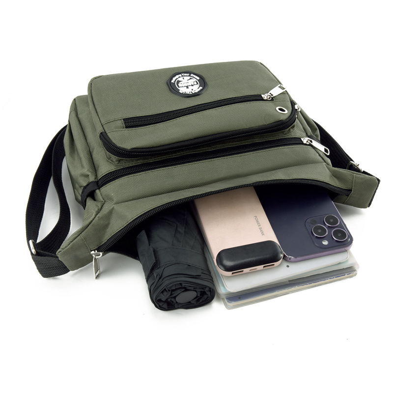 Nueva bolsa de hombre multicapa bolsa de tela bolsa de negocios ocio bolsa de entrega al aire libre mochila de hombro bolsa de negocios