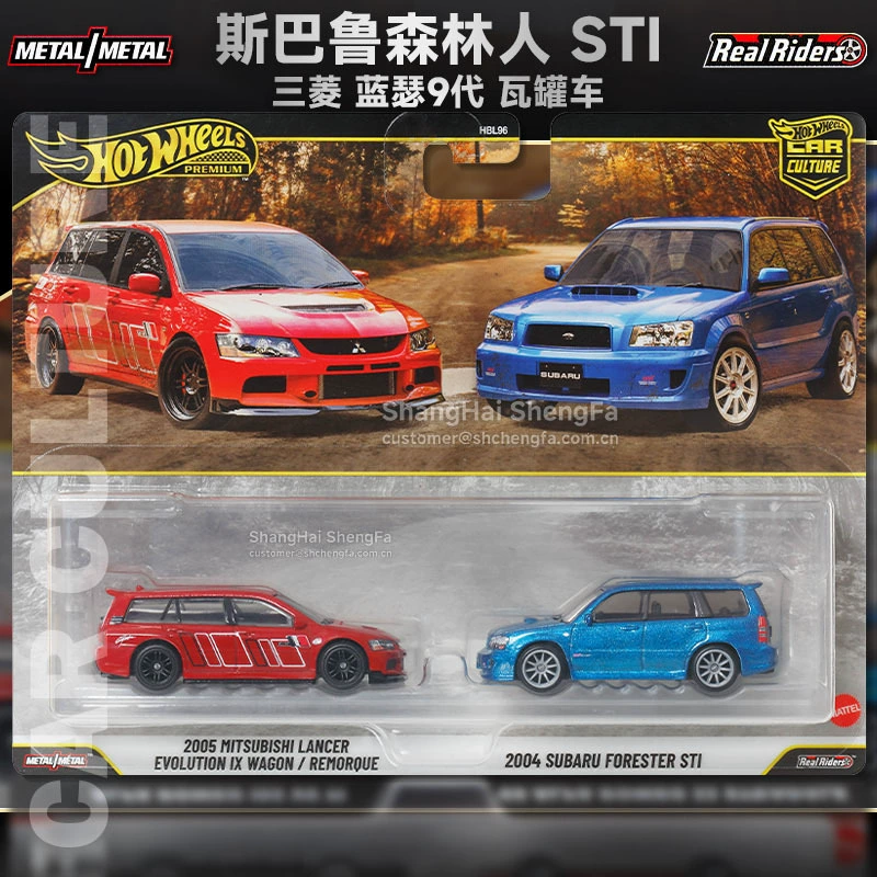 Горячие колеса Gold Label HBL96 Накладка двойной кузов Subaru Forester Mitsubishi Dodge Porsche Алюминированная модель автомобиля
