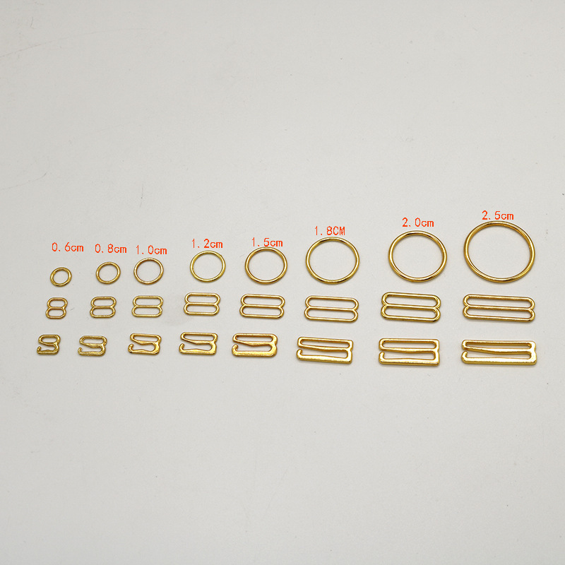 0.6-2.5cm Zinc Alloy Intimates Buckle Metal Adjustment Gold Silver 89 Buckle Ready Supply Factory Direct Sales