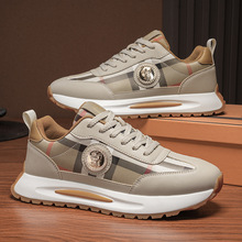 2025春季英伦风运动减震青少年男鞋增高厚底鞋女鞋休闲鞋透气轻便