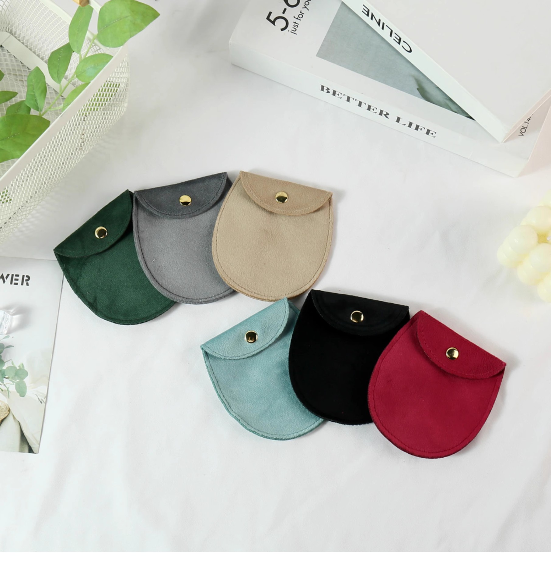 13g Weight Jewelry Packaging Bags Classification 1 Piece Quantity Holiday, Daily Occasion Solid Color Pattern Simple Style, Classic Style Style Simple Style Classic Style Solid Color Cloth Jewelry Packaging Bags 10