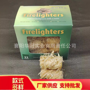 Wooden wire roll point carbon wax wooden stick fire roll picnic fire barbecue carbon oven solid fuel 32 pc/box