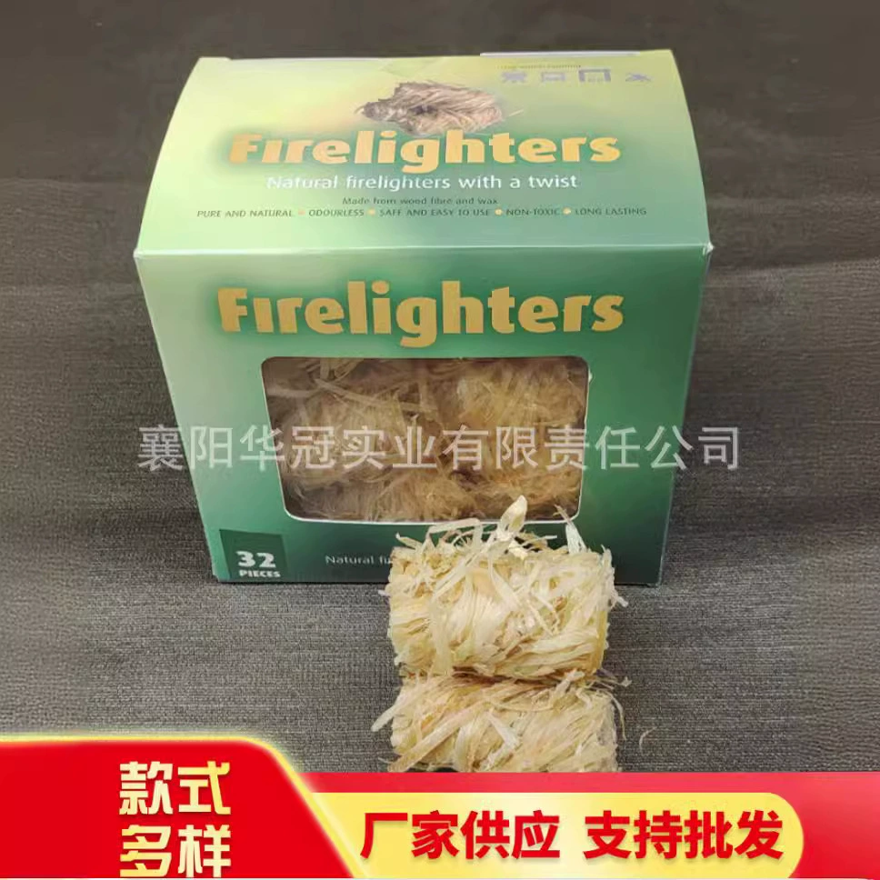 Деревянная проволочная рулонная точка Углеродный воск деревянная палка огненная рулон Пикник огонь барбекю углеродная печь твердое топливо 32 шт./Коробка