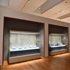 智能展柜博物馆展示柜手机控制全自动漫反射玻璃柜玻璃文物展台