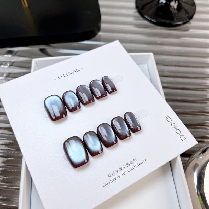 [sea salt beach] glass beads cat eye solid color simple high white wearing armour new wholesale light therapy nail art