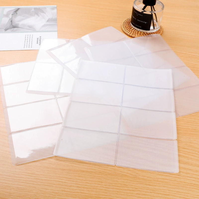 Transparent matte plastic anti-magnetic card holder, protective case