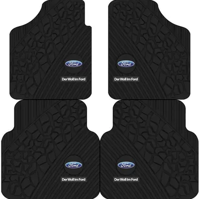 Avtomobil döşəmə paspasları – Mats, Suitable for All Seasons, Wear-Resistant - three-dimensional-sense-ford-logo-two-front-foot-pads-5065cm-diatom-mud-second-generation