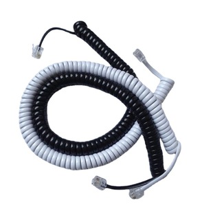 Telephone handset line landline spring line coil line telephone line telephone curve telephone spiral line