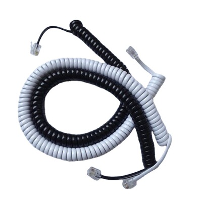 电话机听筒线 座机弹簧线 卷线电话线 电话曲线 电话螺旋线|ru