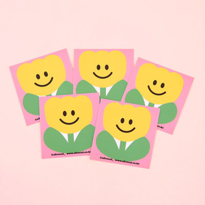 A0 Corea del Sur lindo Margarita amor cara sonriente INS de dibujos animados pegatinas de computadora diario decorativo emoji pegatinas