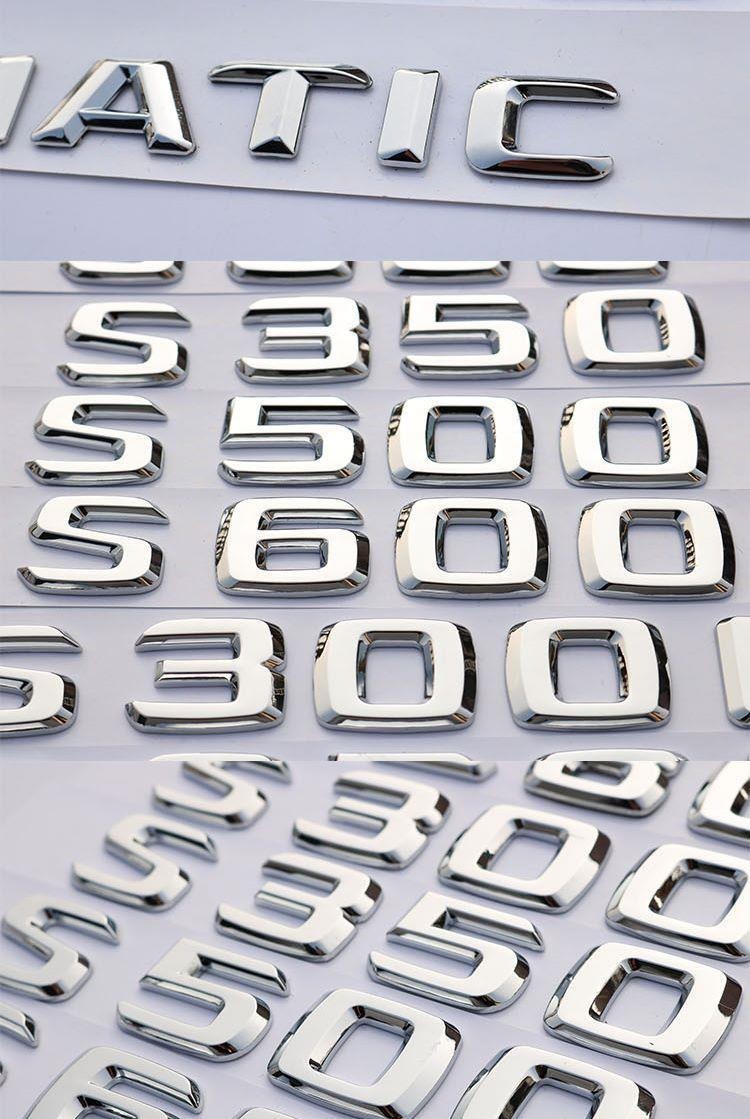 Mercedes-Benz S-Class S320L S350 S400L S500 S450L Modified Car Logo Alphanumeric Rear Tail Logo