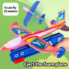 Cross-border internet celebrity children foam plane outdoor boy primary school soft foam kite launching gun toy