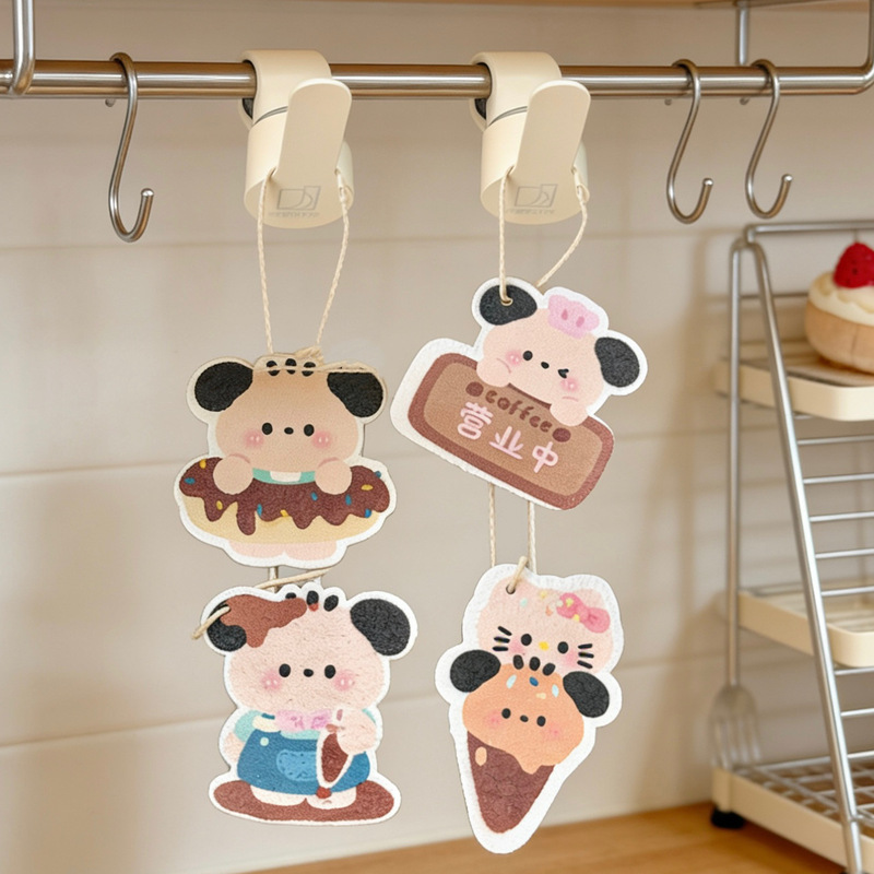 Pacha puppy wood pulp cotton dishwashing household 2025 new products factory direct cleaning artifact hot selling explosions