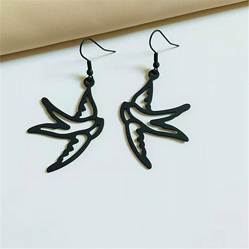 Retro Bird Metal Plating Women's Drop Earrings 1 Pair display picture 7