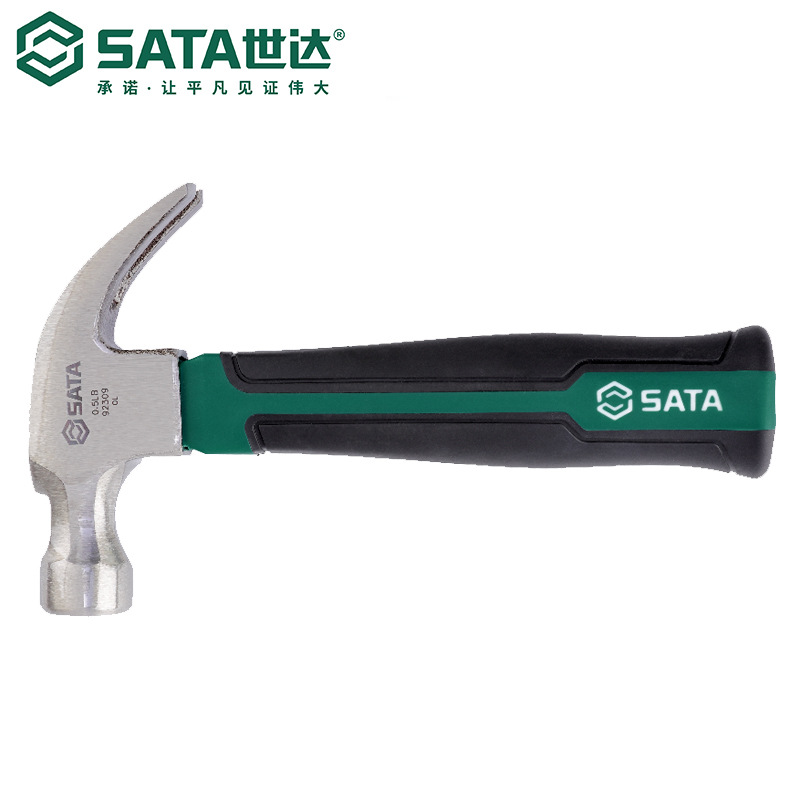 Sata/世达五金工具敲击玻璃纤维短柄羊角锤0.5磅92309锤子