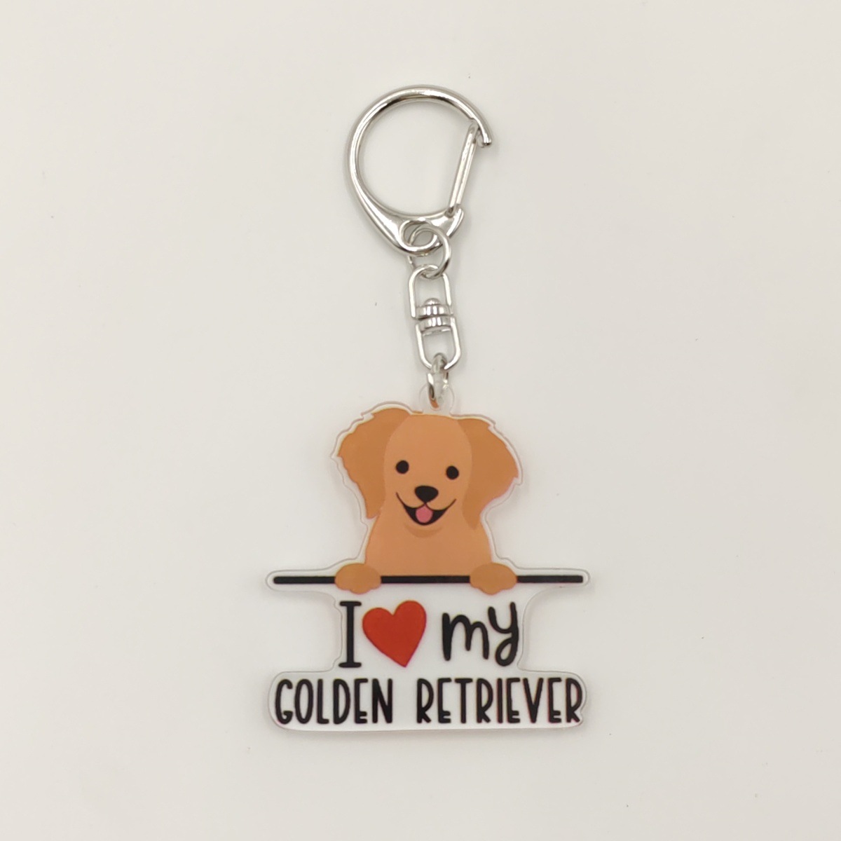 13g Weight Keychain Classification 1 Piece Quantity Holiday, Banquet, Travel Occasion Acrylic Material Letter, Dog Pattern Unisex Gender Ethnic Style, Simple Style Style Ethnic Style Simple Style Letter Dog Arylic Unisex Keychain 13