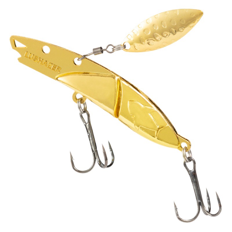 Tiburón de pesca | Tiro largo Luya lentejuelas giratorias VIb Placa de hierro lentejuelas cebo de plomo cebo de imitación Luya cebo rebordear boca Perro de Agua voladora