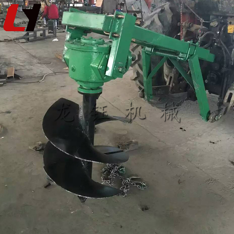 加厚型园林拖拉机挖坑机 园林植树挖坑机 悬挂式拖拉机挖坑机