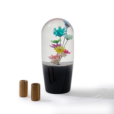Style Colorfulful Small Chrysanthemum Crystal – Cab and accessories - colorful-flowers-black-round-head-10cm