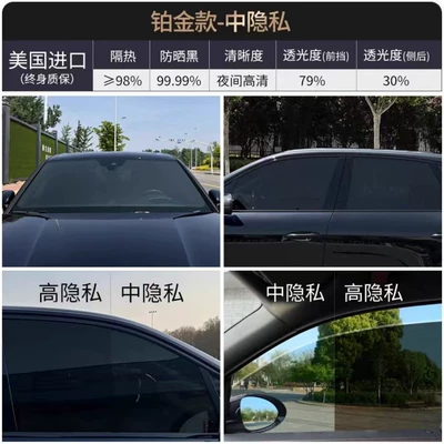Car Film, Window Film, Solar Automotive Film - full-car-package-including-construction-platinum-model-medium-privacy-full-car-package