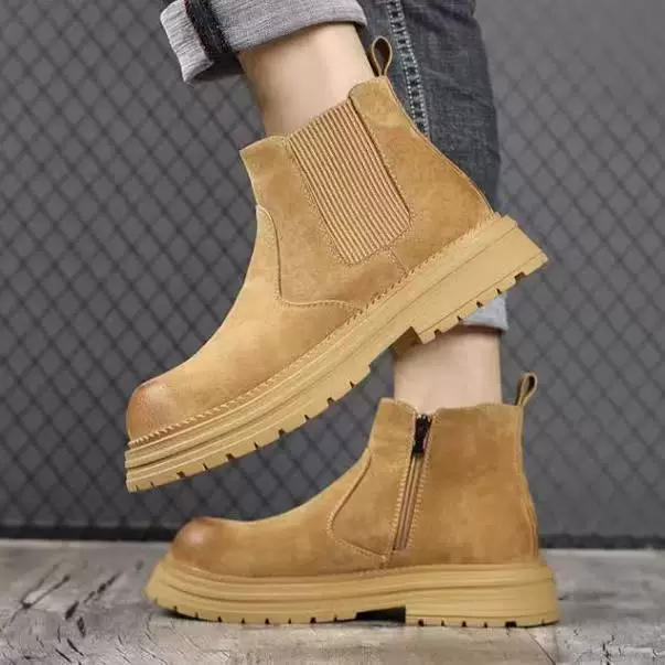 Ботинки Chelsea (Martens) мужские, дышащие, платформа, для досуга, размеры 38–44