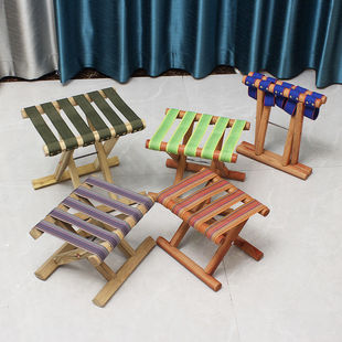 Folding Small Stool for Home Use, Bench, Folding Chair with Backrest, Wholesale Fishing Chair, Shoe-Changing Stool