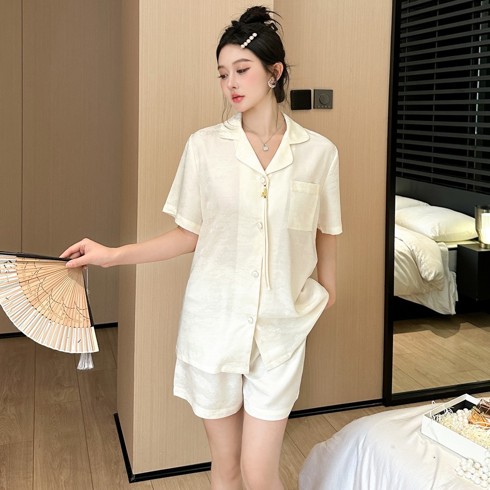 B0585 670K ĐỒ NGỦ NỮ LINTDC NGẮN TAY MÙA HÈ HỌA TIẾT HOA ĐỒ ĐÔI THỜI TRANG NỮ ĐỒ NGỦ HOẶC MẶC NHÀ G02 SẢN PHẨM MỚI