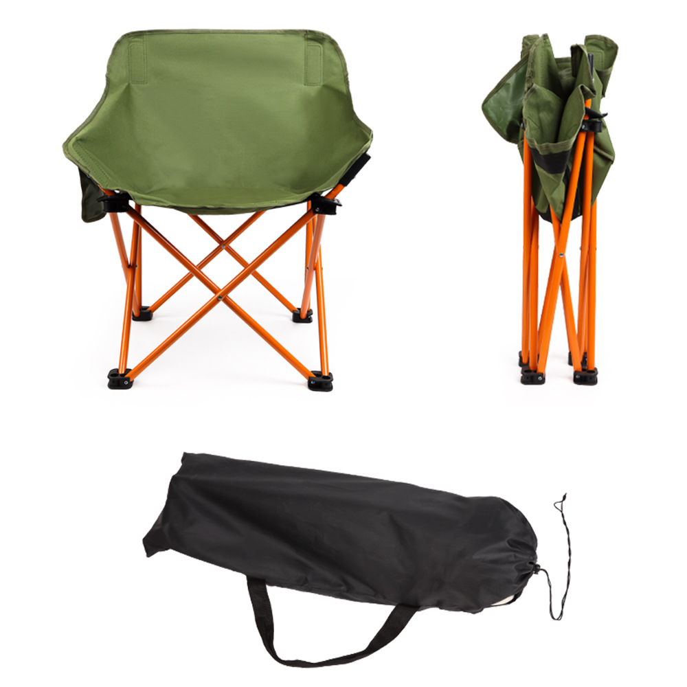 新款折叠椅户外月亮椅露营可折叠椅沙滩椅美术写生折叠椅子