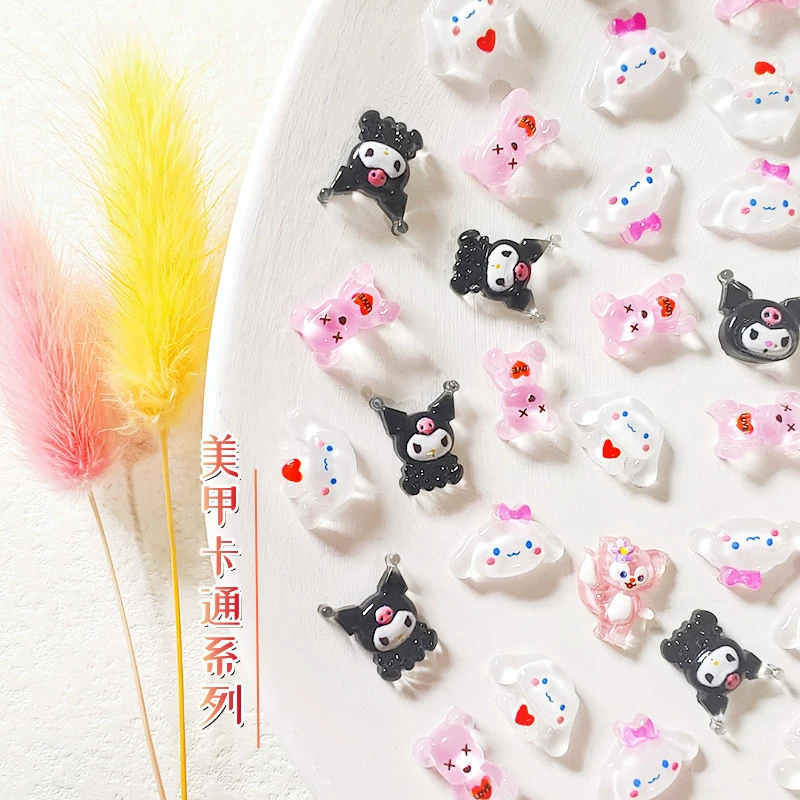 Трансграничные полимерные Мультяшные украшения для дизайна ногтей Kulomi Yugui Dog Fox оболочка для мобильного телефона DIY наклейка для ногтей с бриллиантами оптовая продажа