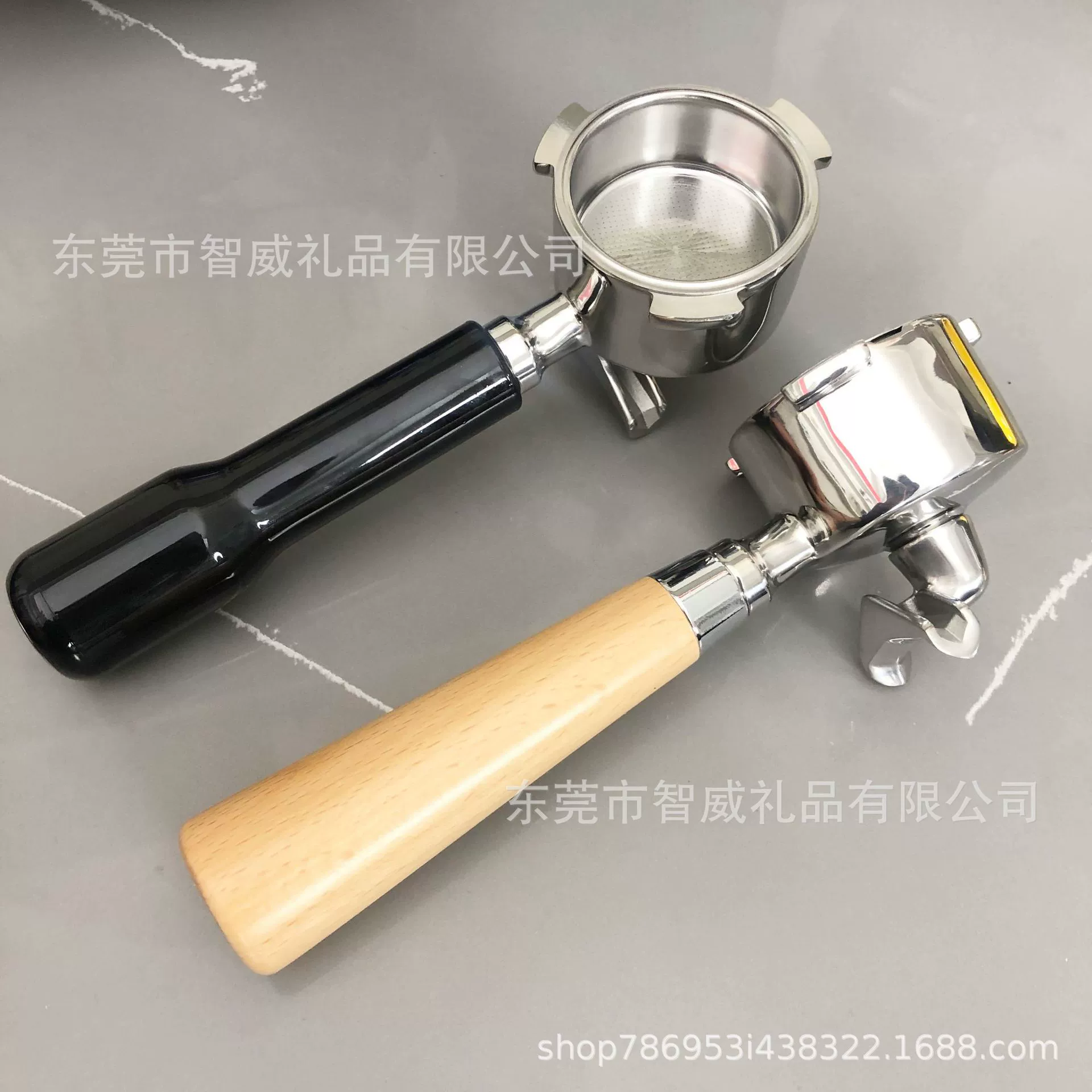 Delong Delonghi итальянская кофейная ручка 304 из нержавеющей стали три уха с нижней ручкой из массива дерева ручка 51MM