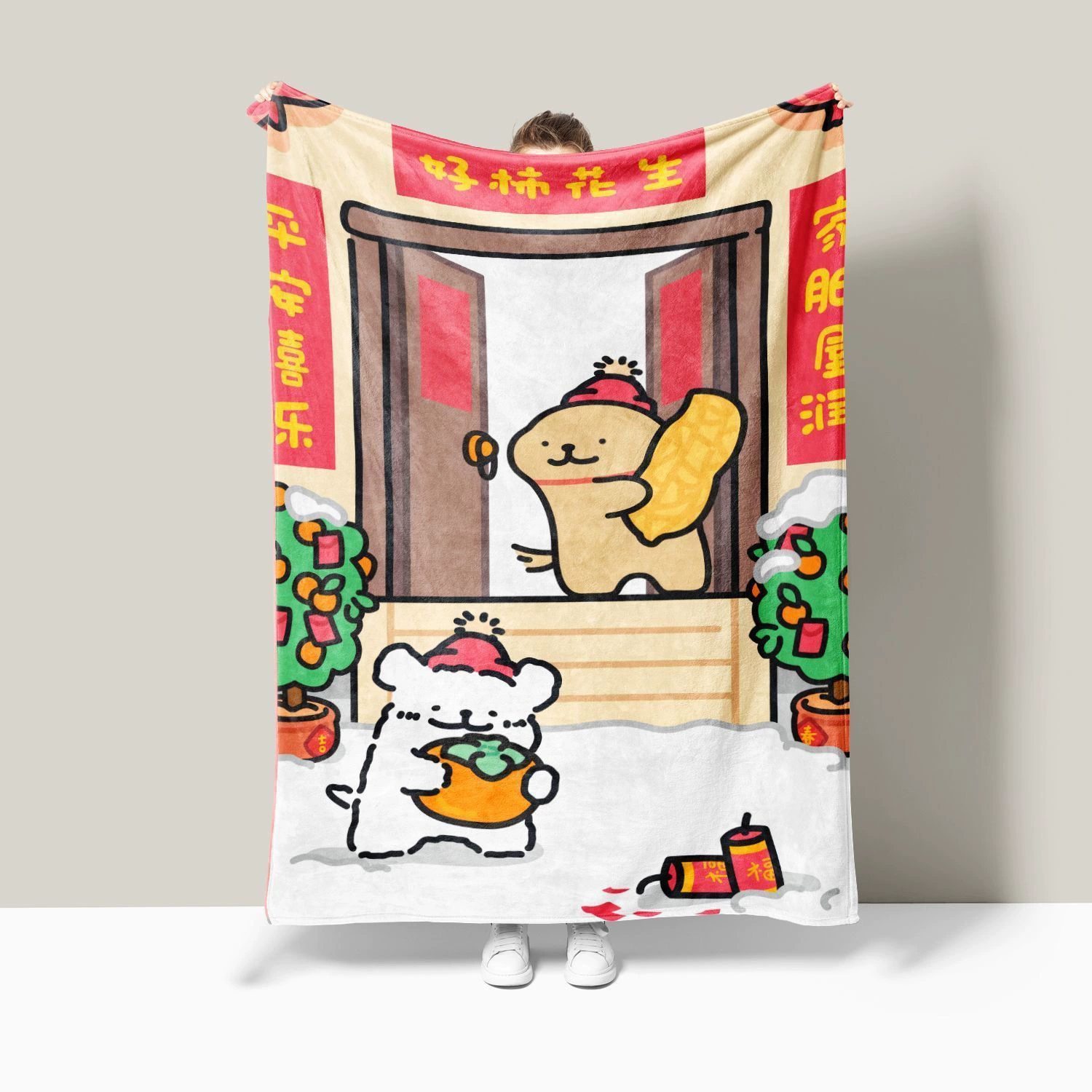 Короткое фланелевое одеяло