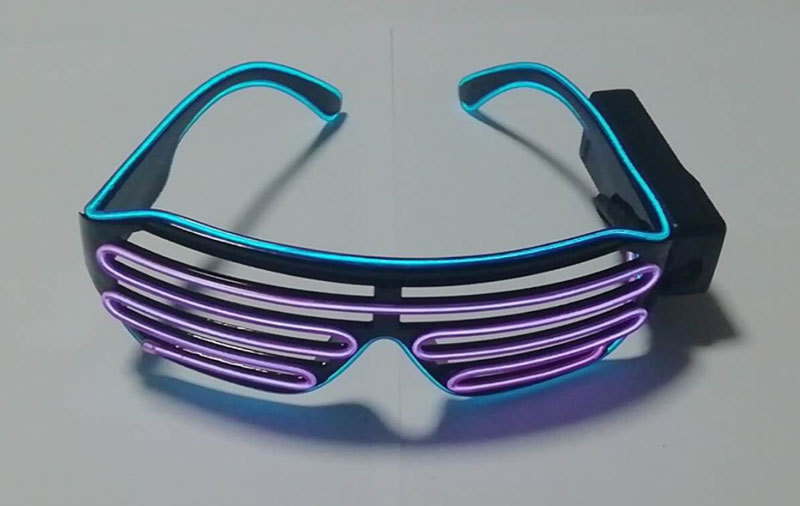 Modelo bicolor: azul + morado