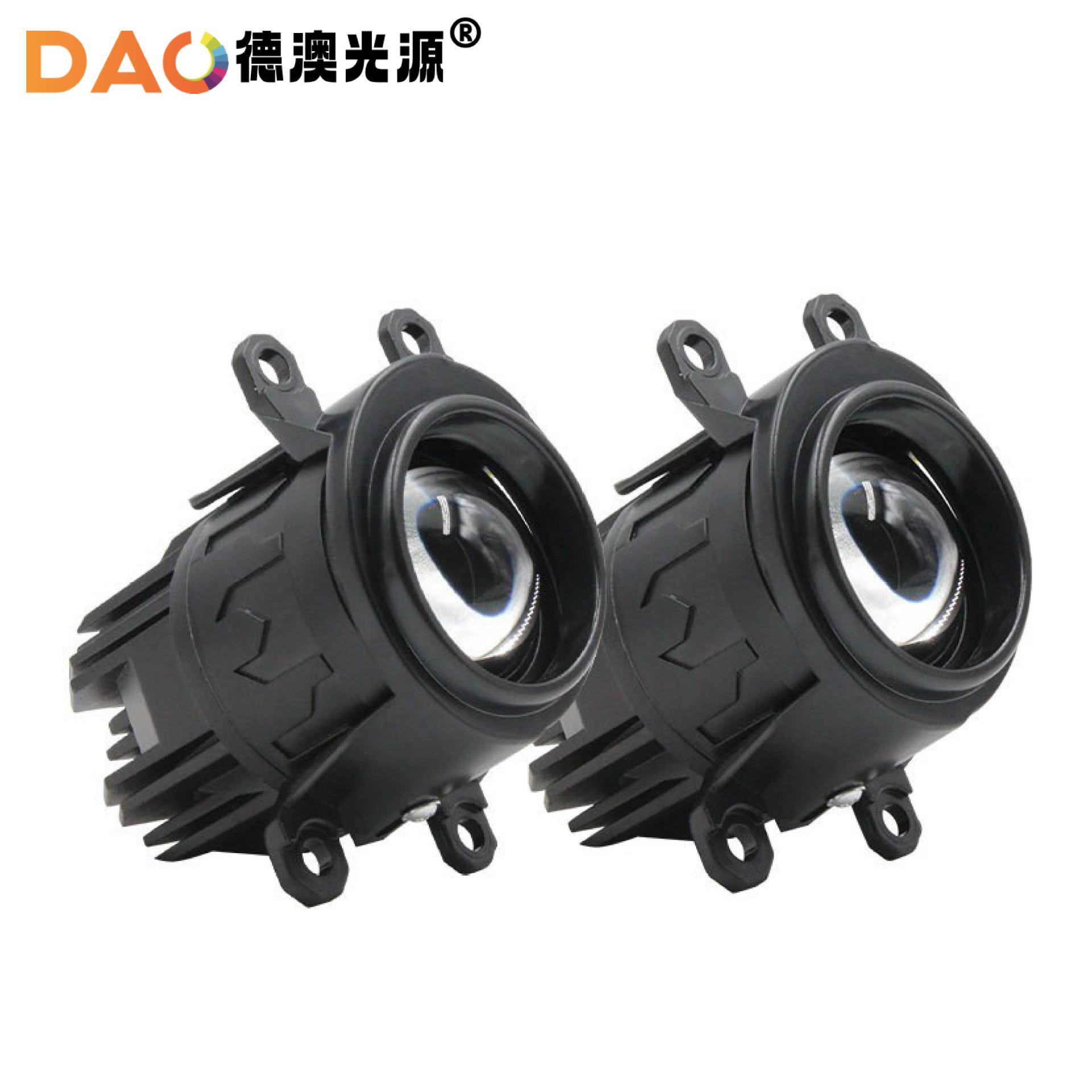 Resistente al agua nuevo 2.0 mini lente LED luz de niebla 7D láser directo luz de niebla frontal súper brillante 50W de alta potencia universal