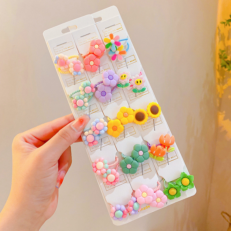 Ligas de cabello elásticas para niñas, colores de caramelo, suaves y resistentes, accesorios infantiles