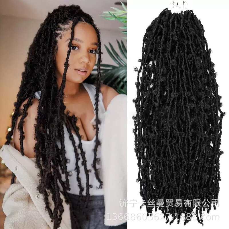 European and American Wigs, Dreadlocks, Amazon Bestsellers, Butterfly Locs Crochet Hair, African Butterfly Curls, Foreign Trade