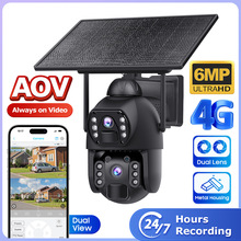 跨境新品AOV太阳能4G监控摄像头户外无线高清夜视全彩监控摄像机