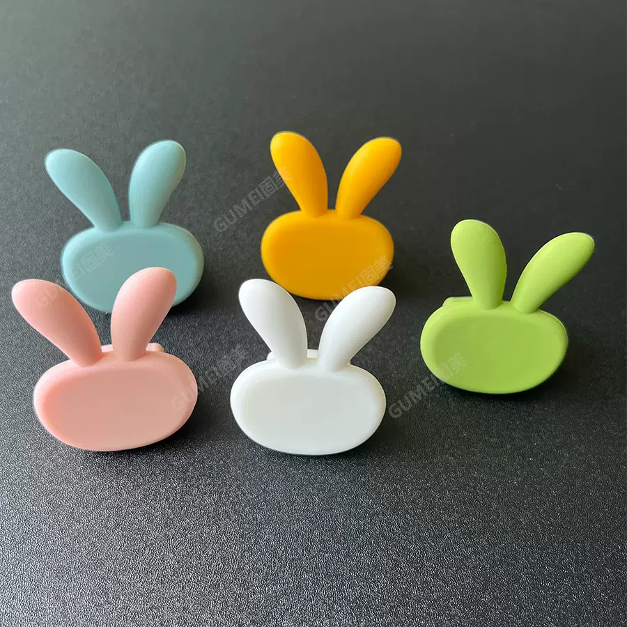 防磕碰硅胶拉手 食品级材质儿童房专用把手兔子拉手