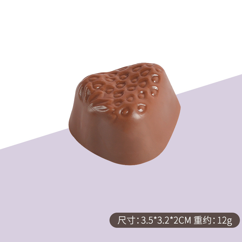 2022 nuevo PVC simulación chocolate apoyos modelo Dollhouse postre modelo ventana pantalla apoyos