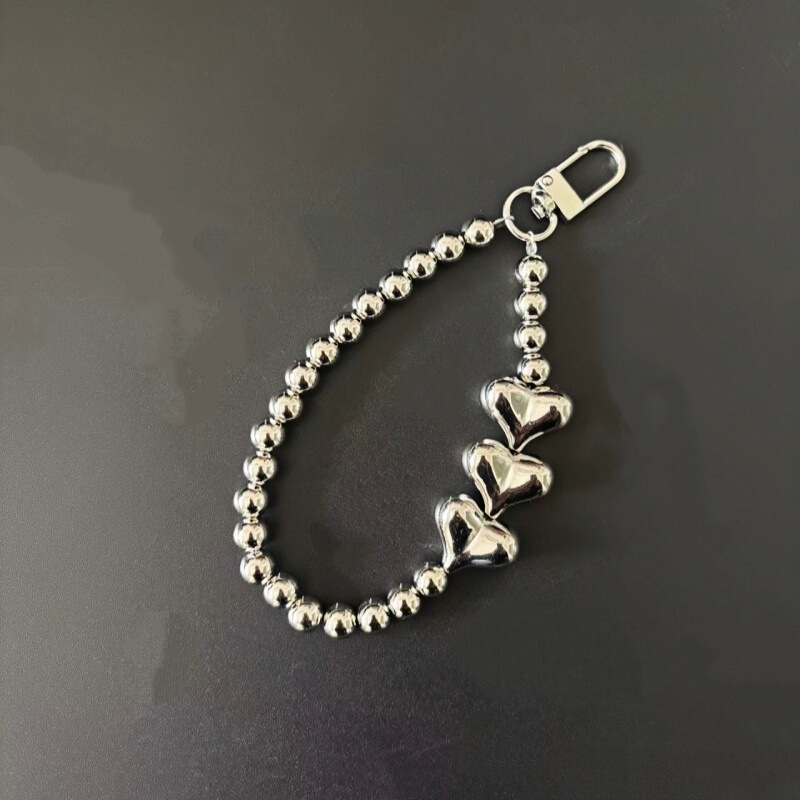 Heart-Shaped Keychain DIY Phone Case Chain AirPods Protective Case Earphone Case Pendant Doll Toy Bag Charm Heart-Shaped Keychain DIY Phone Case Chain AirPods Protective Case Earphone Case Pendant Doll Toy Bag Charm