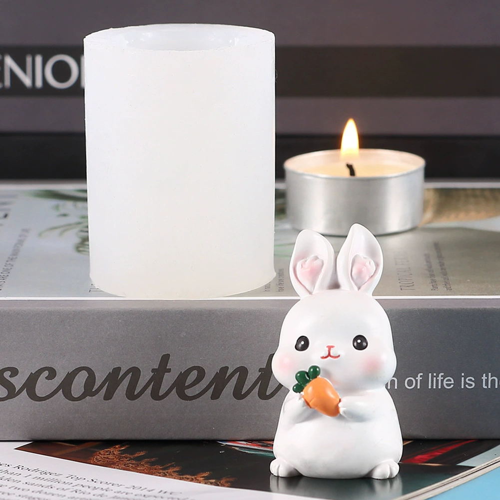 Rabbit, aromatherapy, candle, table silicone mold, DIY