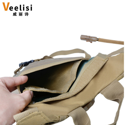 Tactical Double Shoulder Bag Bicycle Hiking Climbing Cycling Backpack Water Bottle Backpack Outdoor Sports Camouflage Tactical Backpack