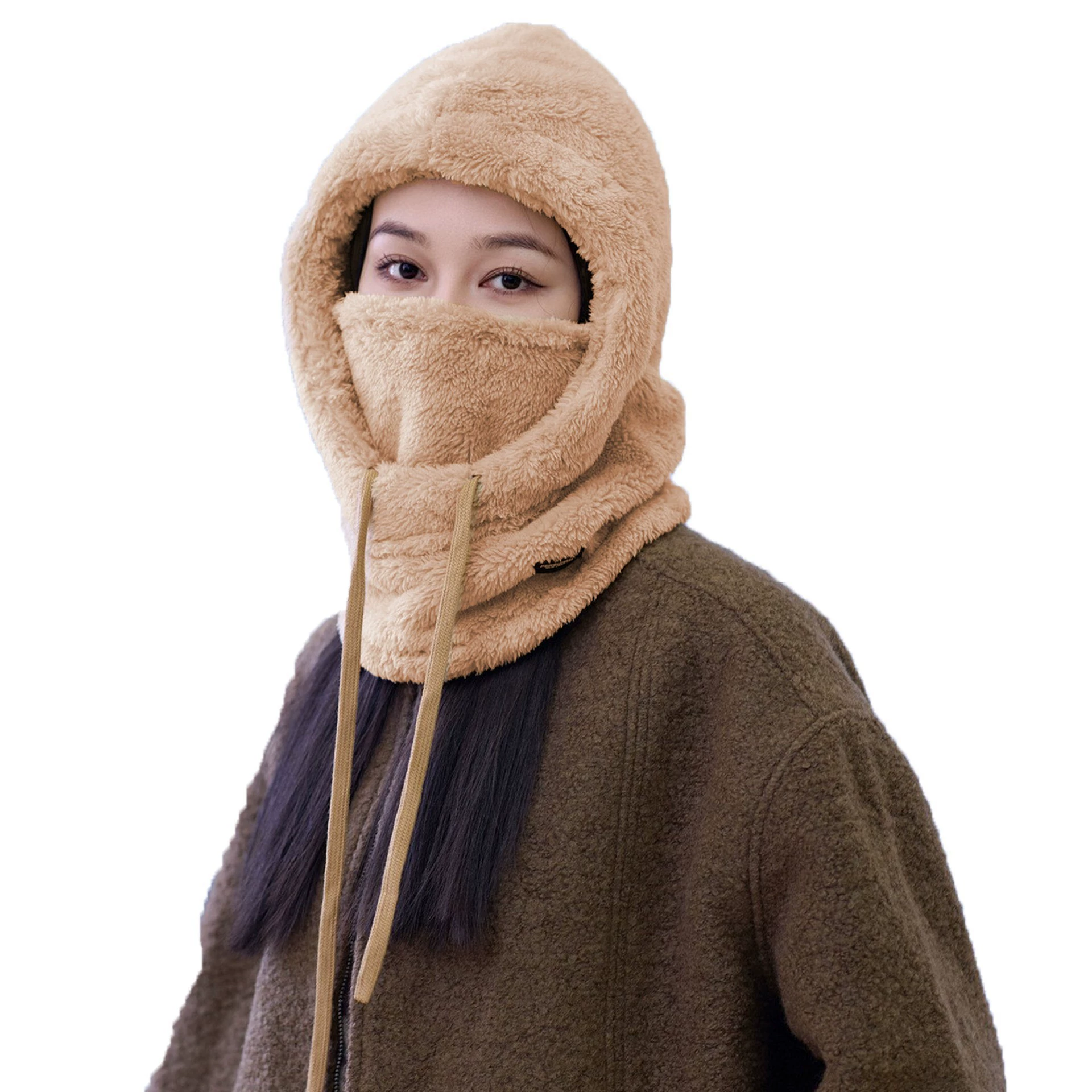 Scarf, windproof keep warm medical mask with hood