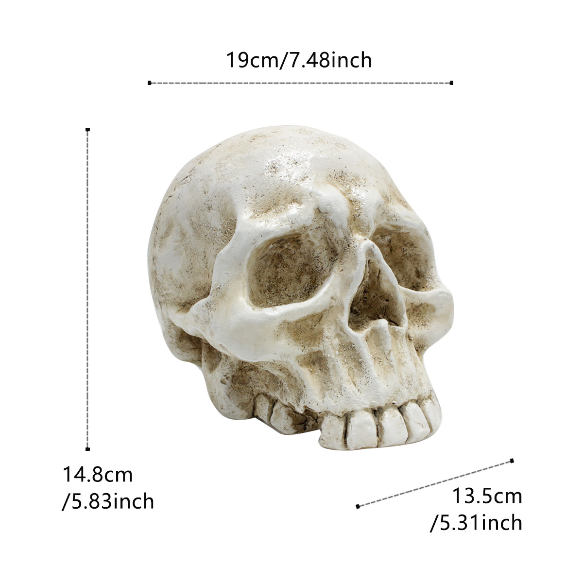  Explosive Halloween Realistic Skull Horror Zombie Head Undead Festival Air Model Ghost Festival Skull Decorative Pendulum