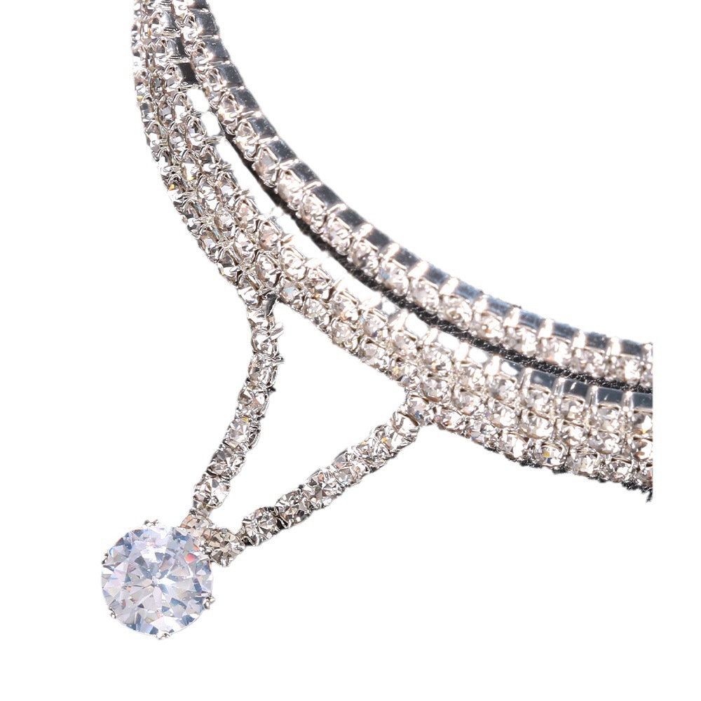 Amazon venta caliente rhinestone pulsera personalizada simple multi-capa pulsera moda todos los accesorios pulsera